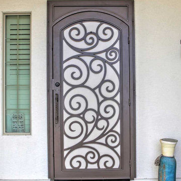 Barcelona Arch in Square Iron Security Door