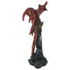 Carnelian The Wind Serpent Dragon Statue