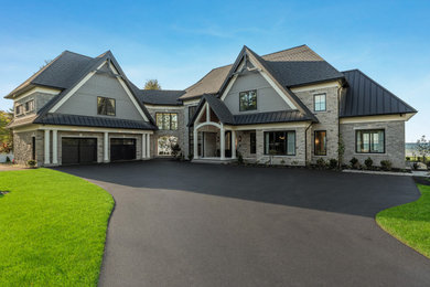 Inspiration for a transitional exterior home remodel in Other