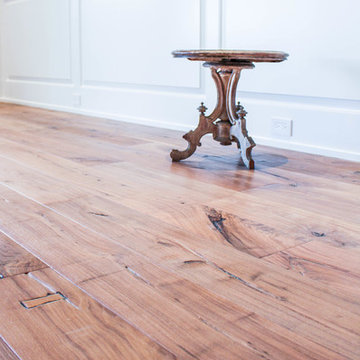 Weathered Walnut Wood Flooring - residence in Naples, Florida