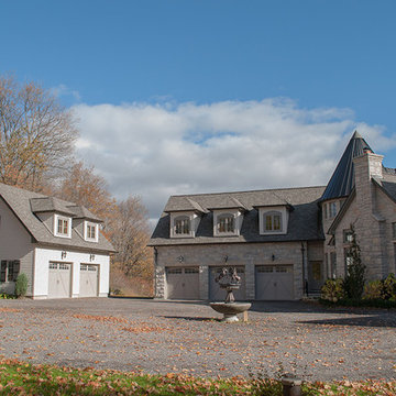 Garage with living quarters above