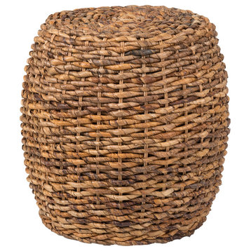 East at Main Merriam Brown Abaca Round Accent Table