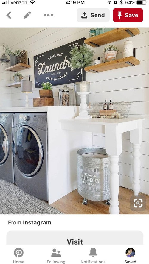 Counter top for washer/dryer