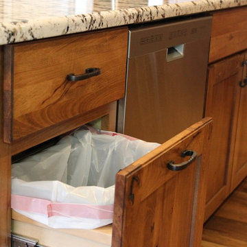 Rustic Finishes Reveal Hidden Storage Solutions