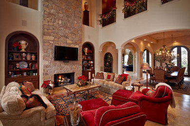 Living room - traditional living room idea in Houston