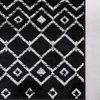Unique Loom Beige/Ivory  Moroccan Trellis Area Rug, Black/Ivory, 6'0x6'0, Square