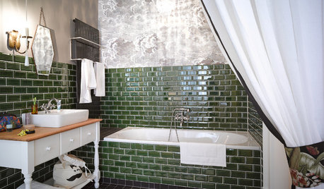 Inspiration från naturen: 12 stormiga badrum