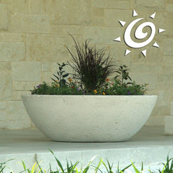 Concrete Wok Bowl - Outdoor Pots And Planters