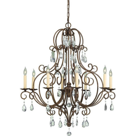 Feiss Chateau 8-Bulb Mocha Bronze Chandelier