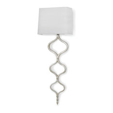 Sinuous Sconce, Silver Leaf