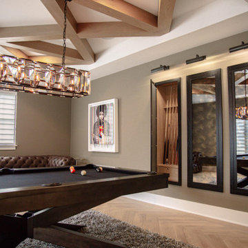 Dazzling Wainscoting and Ceiling Beams
