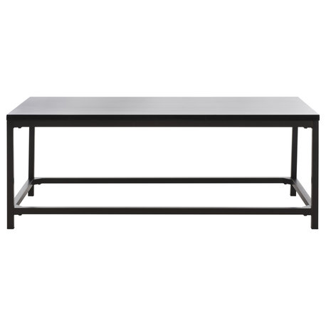 Safavieh Alec Coffee Table, Distressed Black