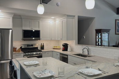 Inspiration for a transitional kitchen remodel in Other