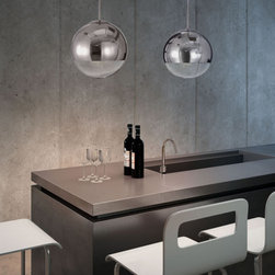 Zuo Kinetic Ceiling Lamp Chrome - SKU: 50104 - Pendant Lighting