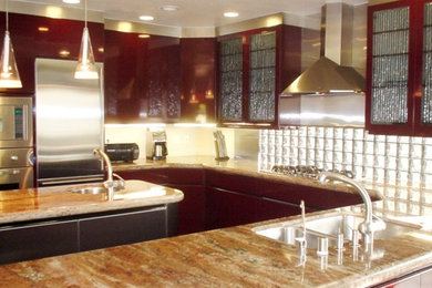 Contemporary kitchen in New Orleans.