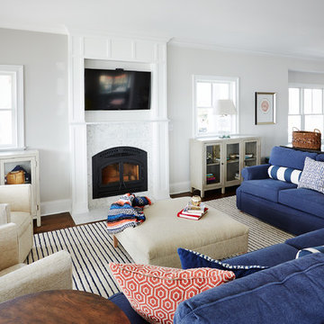Beach Style Family Room