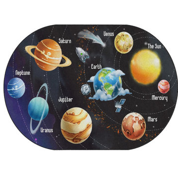 Flagship Carpets FA1028-33FS 6x8'4 All The Planets In My Solar SyStem Rug