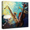 Painted Jazz Band 20"x20" Print on Canvas