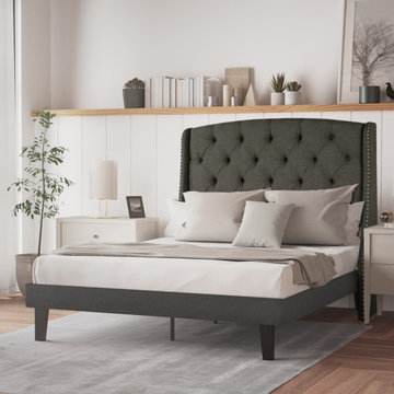 ARBO Upholstered Platform Beds with Headboards