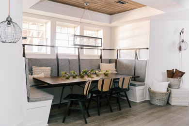 Inspiration for a mediterranean dining room remodel in Atlanta