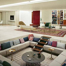 SUNKEN LIVING ROOMS WITH BUILT IN SOFA