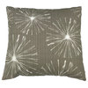 Sparks Outdoor Throw Pillow, Oyster, 24"x24"