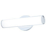 WAC Limited - Oslo LED Energy Star Wall Sconce, Chrome - Easy contemporary lighting that's tubular. Oslo LED Bath Bar is streamlined and slender, perfect for bringing bright illumination to modern vanities. A small round wall plate supports and accents the shade, drawing attention to its elongated shape. Bright and even illumination through a co-extruded clear and white translucent acrylic diffuser. Oslo is the perfect choice for a bathroom vanity or hall to add a clean, modern look and feel. Available as a wall sconce and bathroom vanity light.Multiple LED array for uniform illumination.
