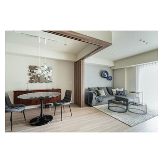 オーダー家具で叶えるクール・モダンな暮らし - Modern - Living Room - Yokohama - by Class S ...