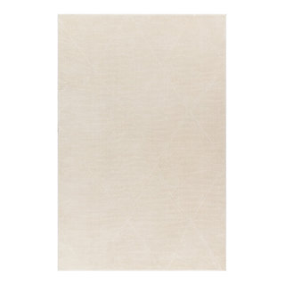 Mila Ivory Neutral Soft Texture Braided Tribal Wool Area Rug