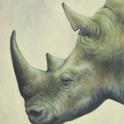 The Rhino by Sandra Bottinelli - Paintings