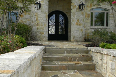 Inspiration for a mediterranean exterior home remodel in New Orleans
