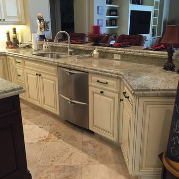 Off White Kitchen with Glazing
