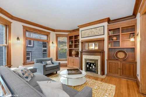 Paint color with a LOT of stained wood trim