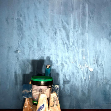 Velvet wall with ecological paint