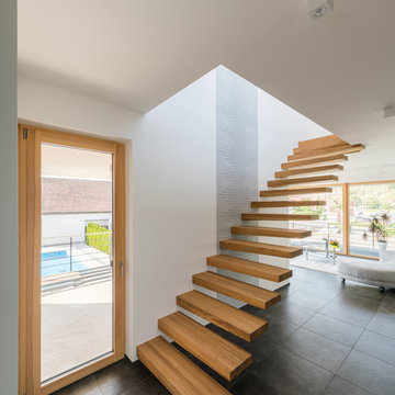 Kragarmtreppe aus Eiche