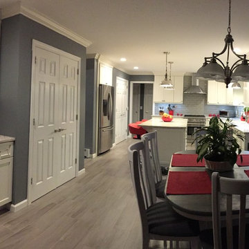 South Windsor Splash of Red Kitchen Renovation
