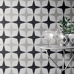 Cementine Black and White - Wall And Floor Tile