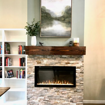 The Forest (See Before Below) Main Gathering Area Fireplace Remodel