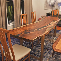 Rosewood Single Slab Table - Dining Tables