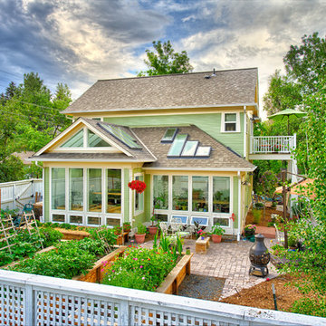 Garage with Artist's Studio and Greenhouse