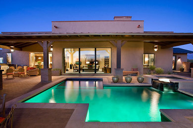 Pool - contemporary pool idea in Phoenix