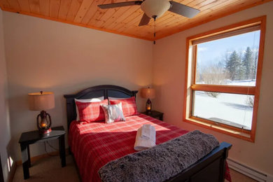 Bedroom - rustic bedroom idea in Charlotte