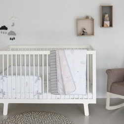 Pitter Patter White Cot Bumper - Baby Bedding