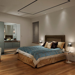 Lutron in the Bedroom - Roller Shades