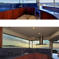 Custom Cast Concrete Countertops - Kitchen Countertops