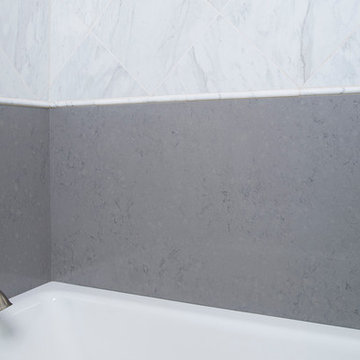 Grigio Nube Della Terra Quartz Collection Bathroom