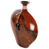 Eclectic Brown Polystone Vase 75953
