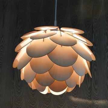Wood Pendant Lamp, Medium