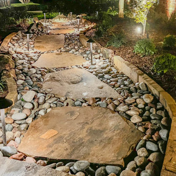 Elegant Flagstone Entry & Natural Stone Path Transformation | Allen, TX