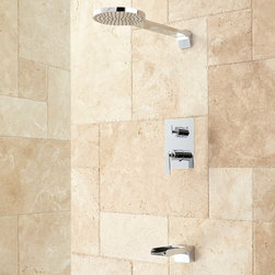 BRADY TUB AND SHOWER SET WITH RAINFALL SHOWER HEAD - Tub And Shower Faucet Sets